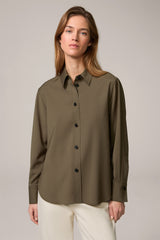 Olive Summer Wool Shirt