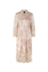 Blush Floral Silk Dress