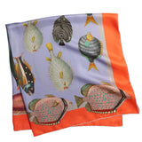 Aquarium Print Silk Scarf
