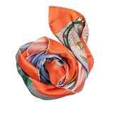 Aquarium Print Silk Scarf