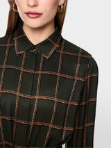 Checked Long Dress