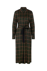 Checked Long Dress
