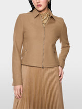 Camel Boiled Wool Jacket