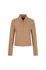 Camel Boiled Wool Jacket