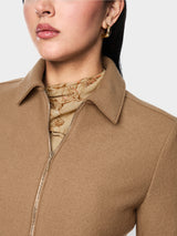 Camel Boiled Wool Jacket