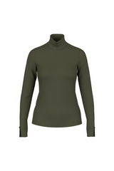 Forest Split Neck Polo Top