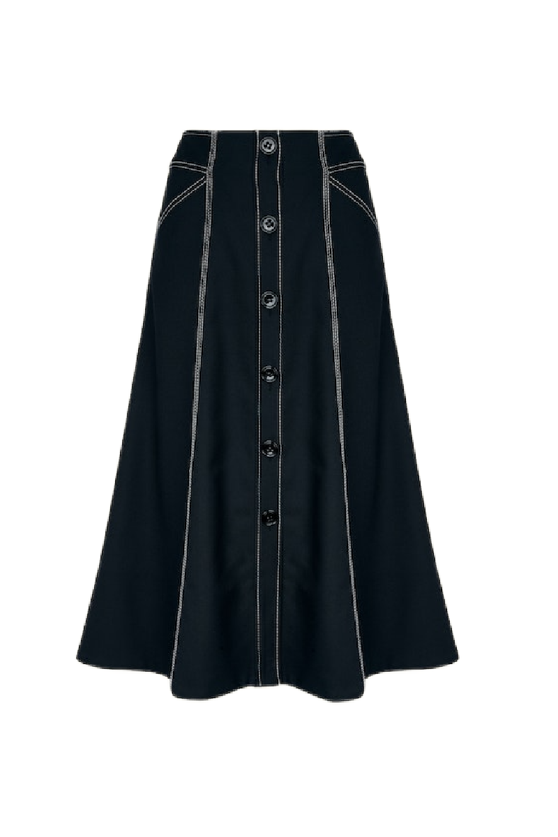 Black Casual Attraction Skirt