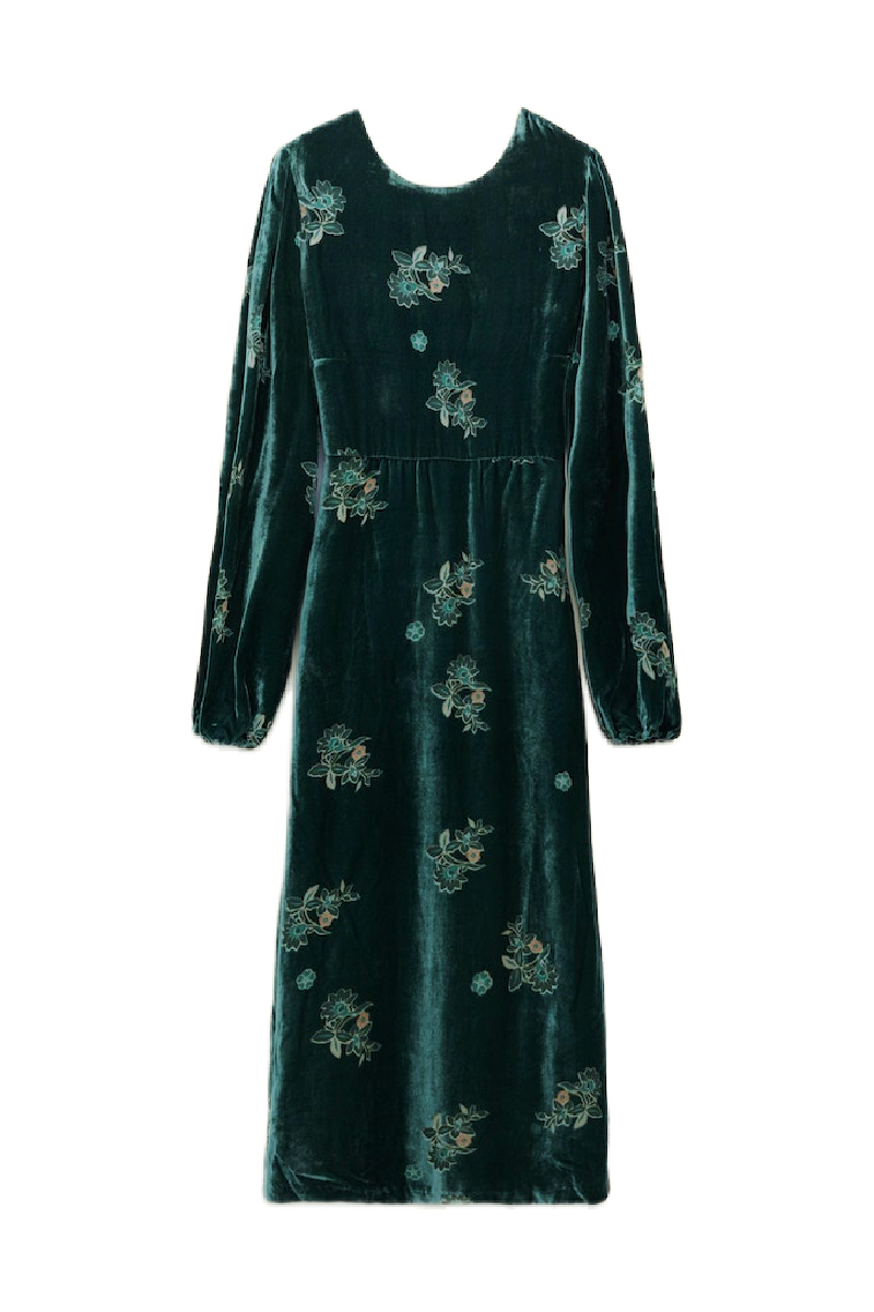 Velvet Embellished Dress