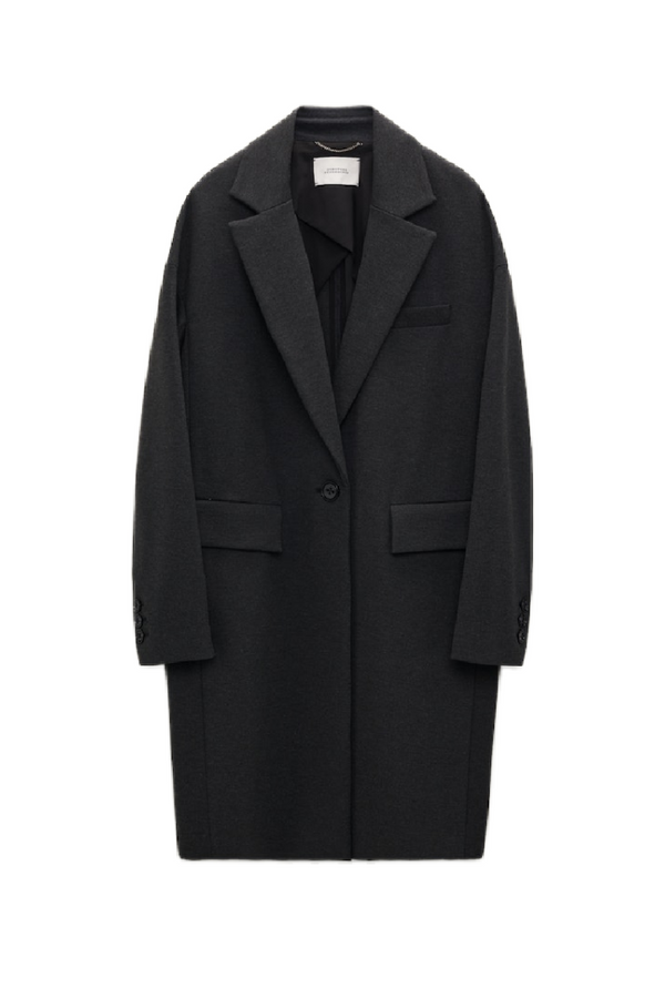 Charcoal Punto Milano Coat