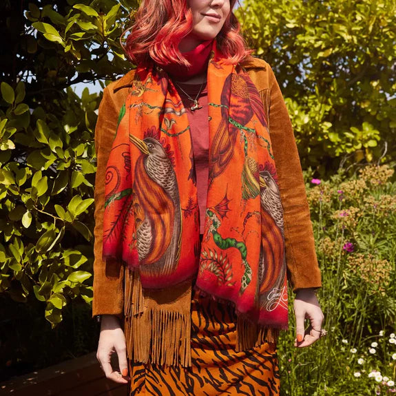 Quetzal Flame Modal Scarf