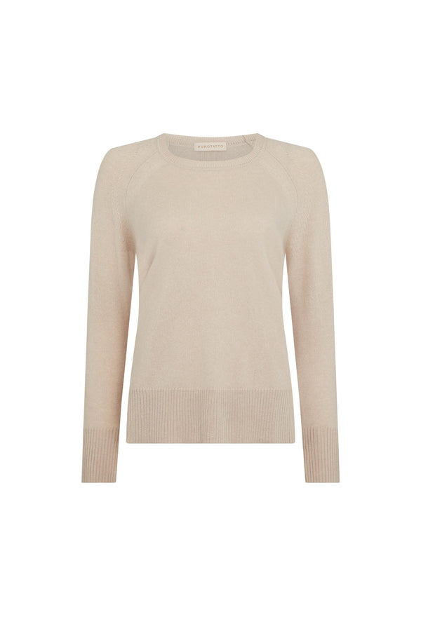 Sand Boat Neck Cashmere Sweater