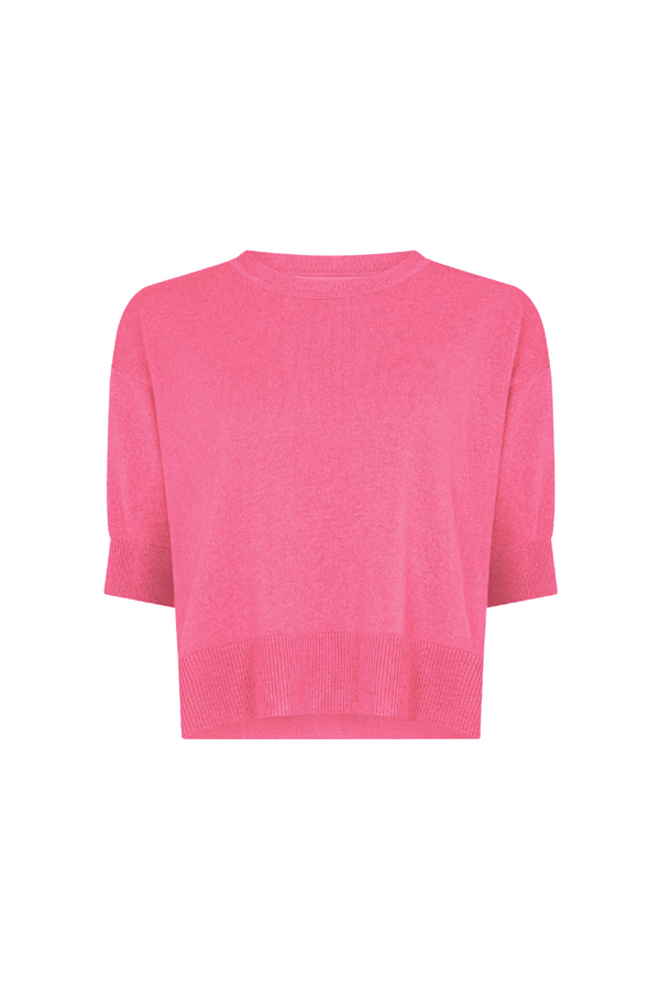 Rouge Cashmere Half Sleeve Sweater