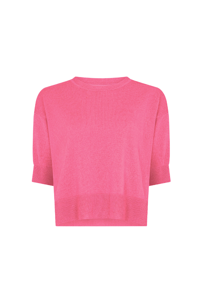 Rouge Cashmere Half Sleeve Sweater