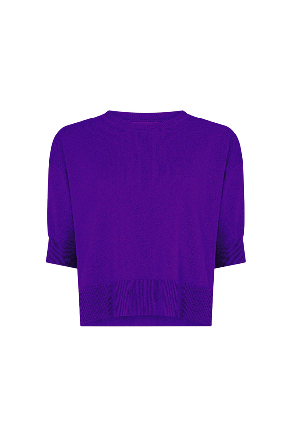 Viola Cashmere Half Sleeve Sweater