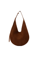 Cocoa Suede Hobo Bag
