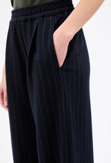 Flannel Pinstripe Trousers