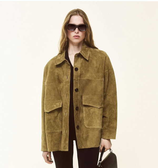 Olive Suede Jacket