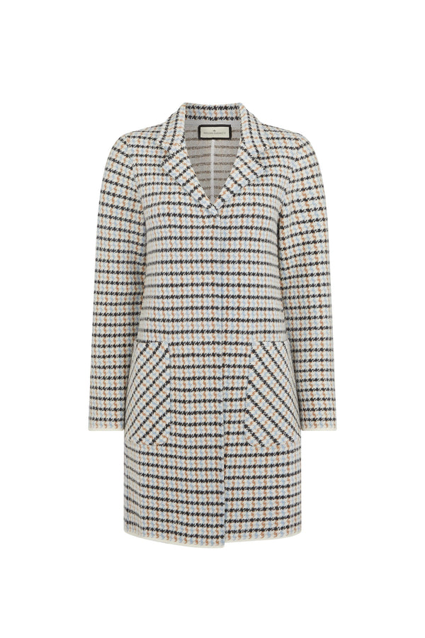Houndstooth Long Jacket