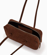 Cocoa Suede Lagune Bowling Bag