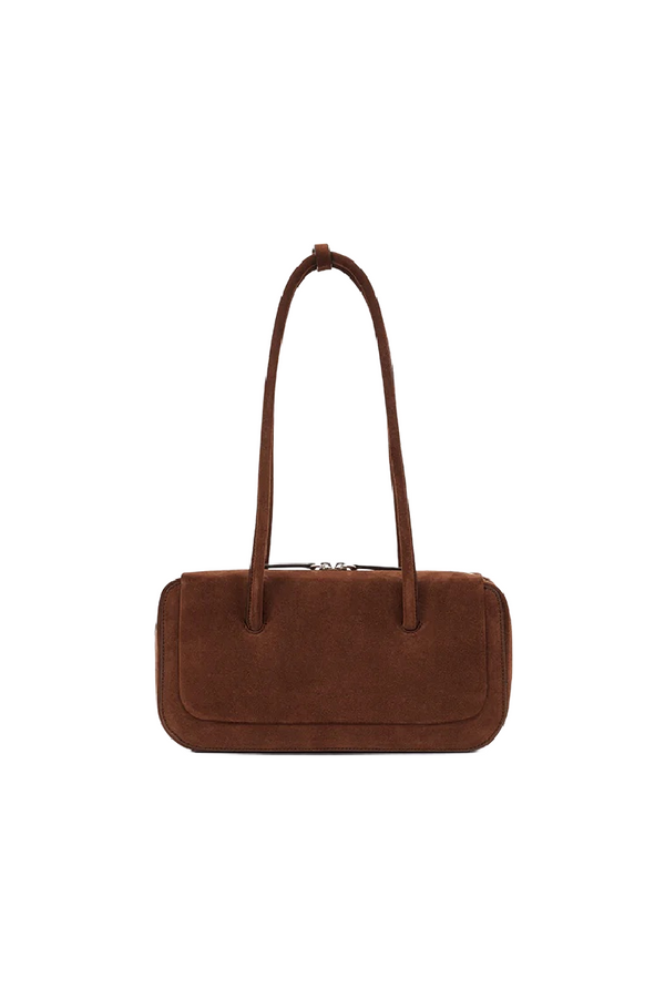 Cocoa Suede Lagune Bowling Bag
