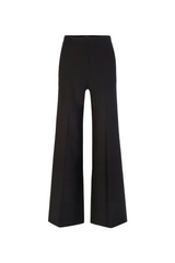 Black Crepe Marlene Wide Trousers