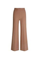 Rust Crepe Marlene Wide Trousers