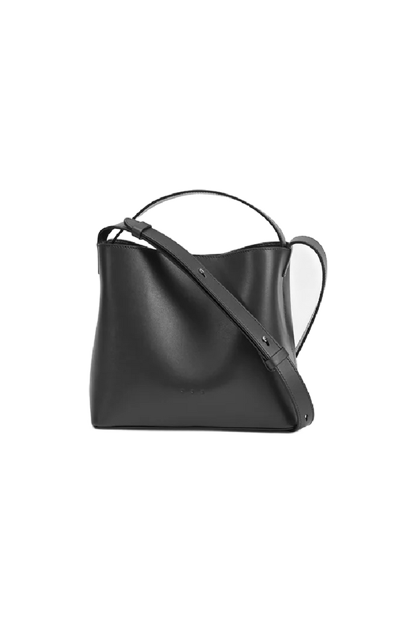 Black Leather Mini Sac Bag