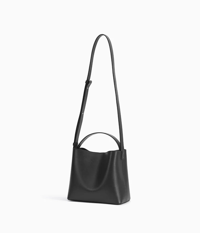 Black Leather Mini Sac Bag