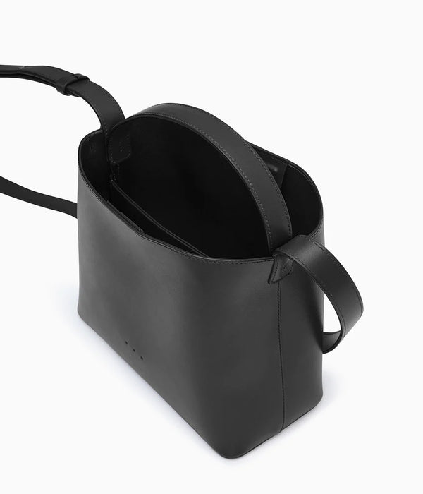 Black Leather Mini Sac Bag