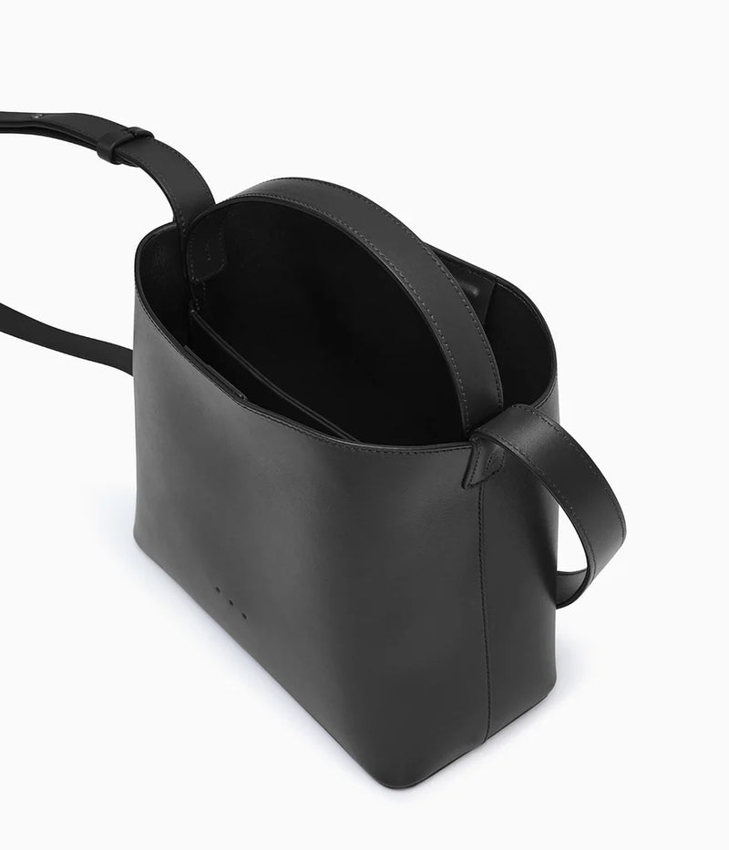 Black Leather Mini Sac Bag