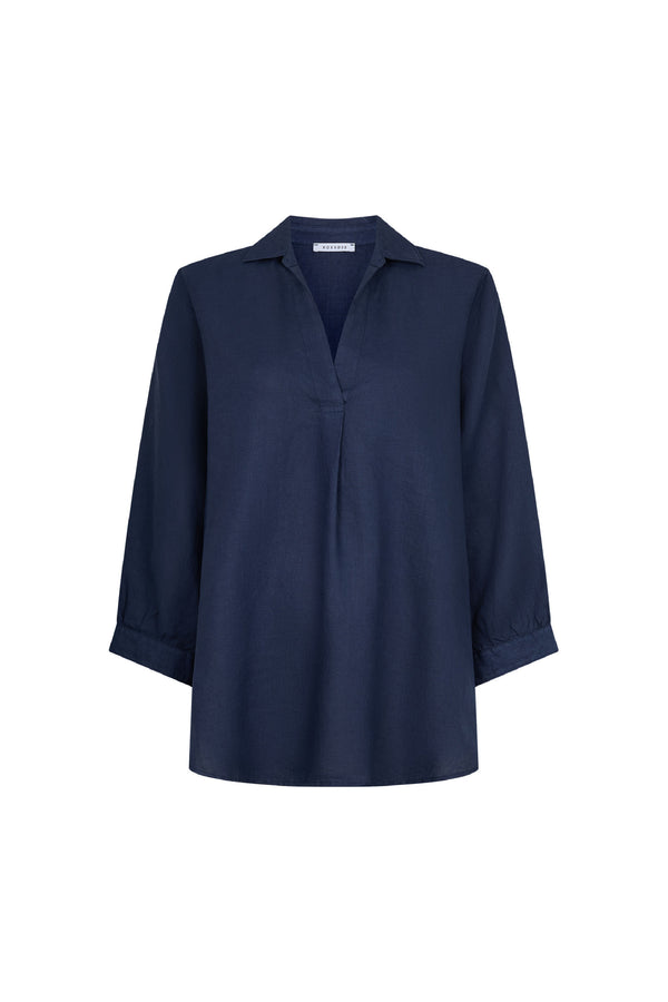 Navy Linen Tunic