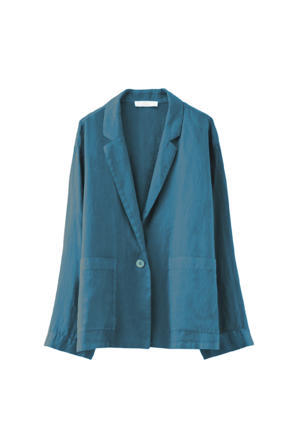 Teal Linen Jacket