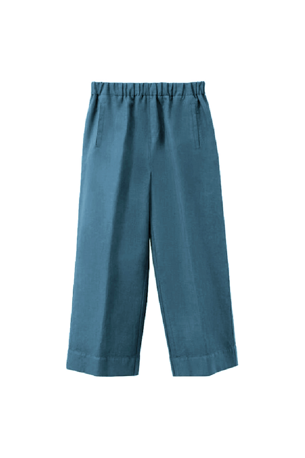 Teal Linen Trousers