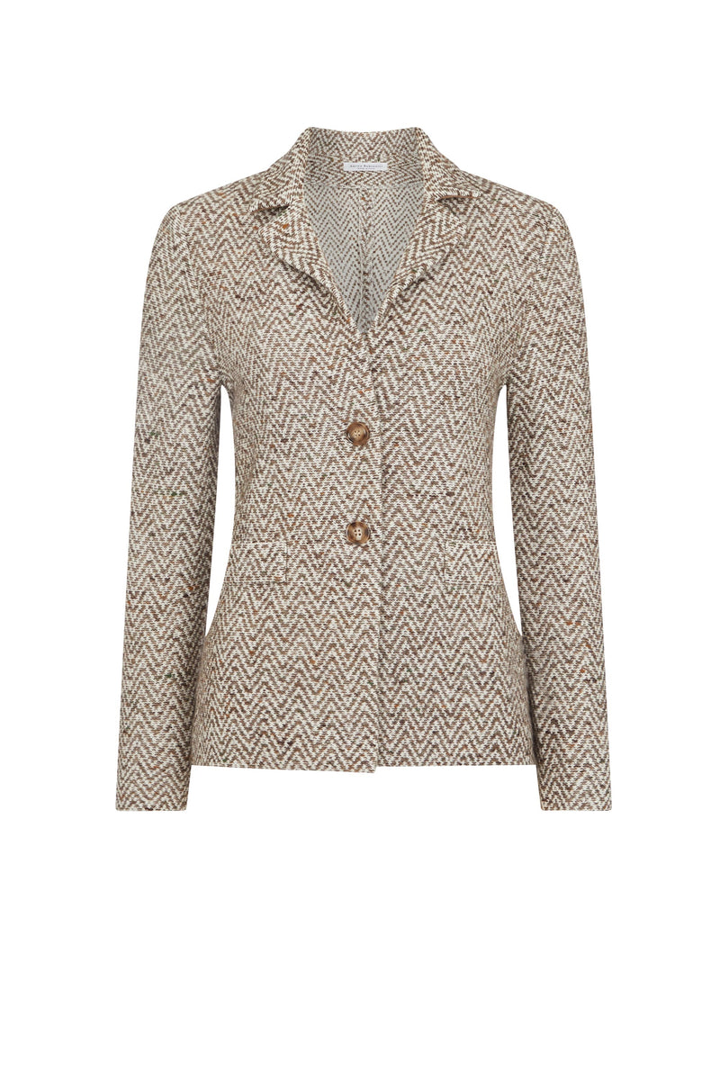 Chevron Knitted Jacket
