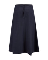 Navy Flared Skirt