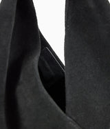 Black Suede Ora Bag