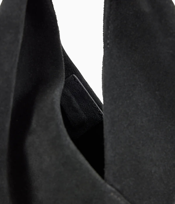Black Suede Ora Bag