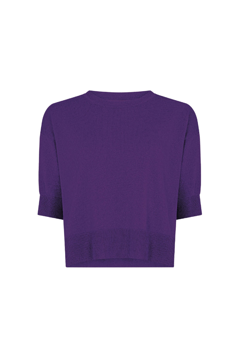 Viola Cashmere Half Sleeve Sweater