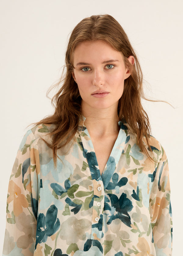 Floral Cotton Voile Dress