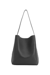 Black Grain Leather Sac Supple Bag