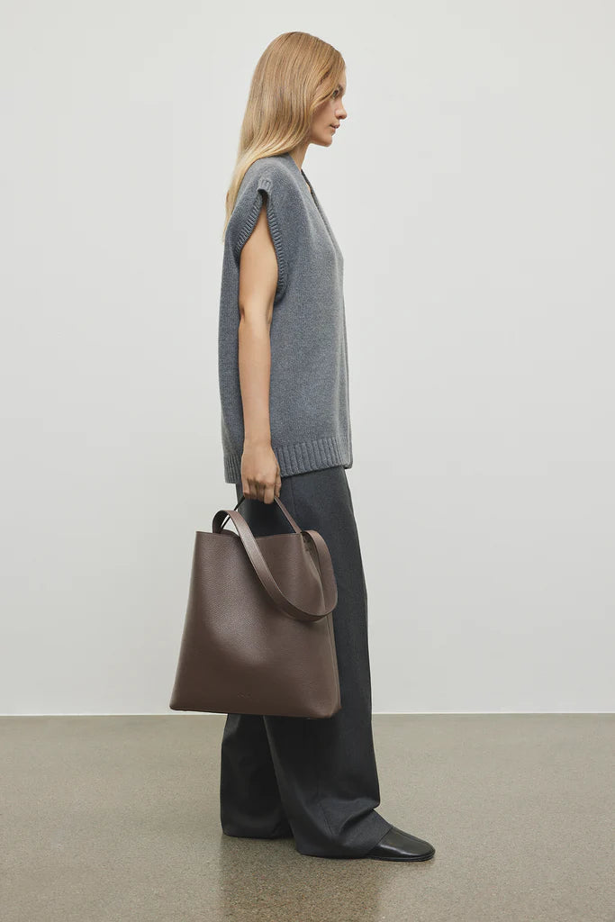 Cocoa Suede Sac Bag