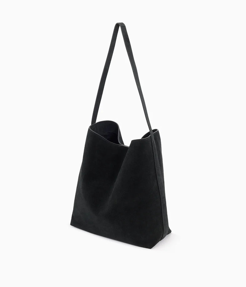 Black Suede Sac Supple Bag
