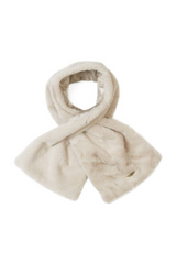 Cream Eco Fur Scarf