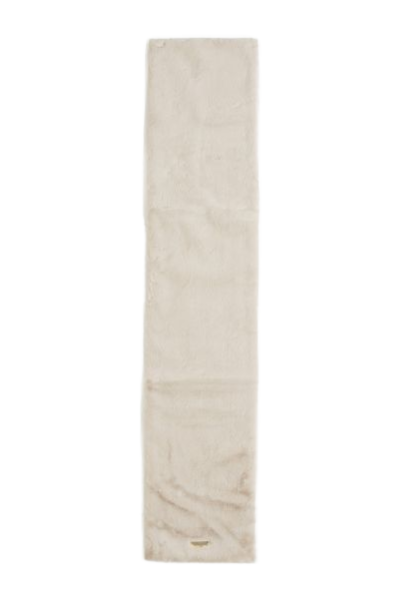 Cream Eco Fur Scarf