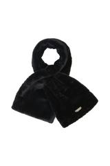 Black Eco Fur Scarf