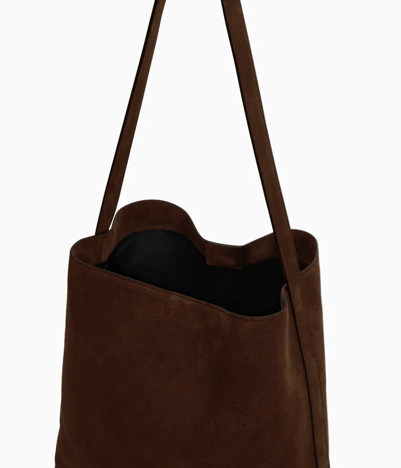 Cocoa Suede Sac Supple Bag