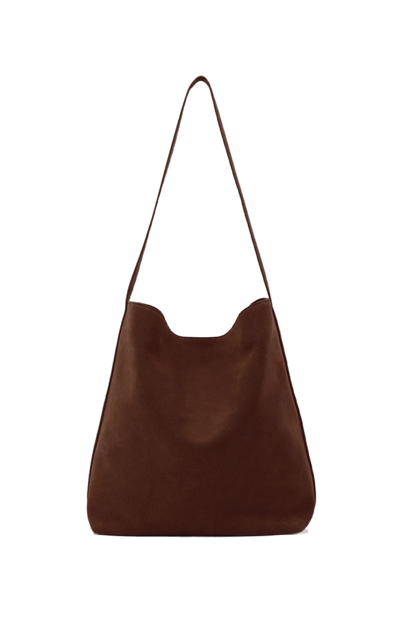 Cocoa Suede Sac Supple Bag