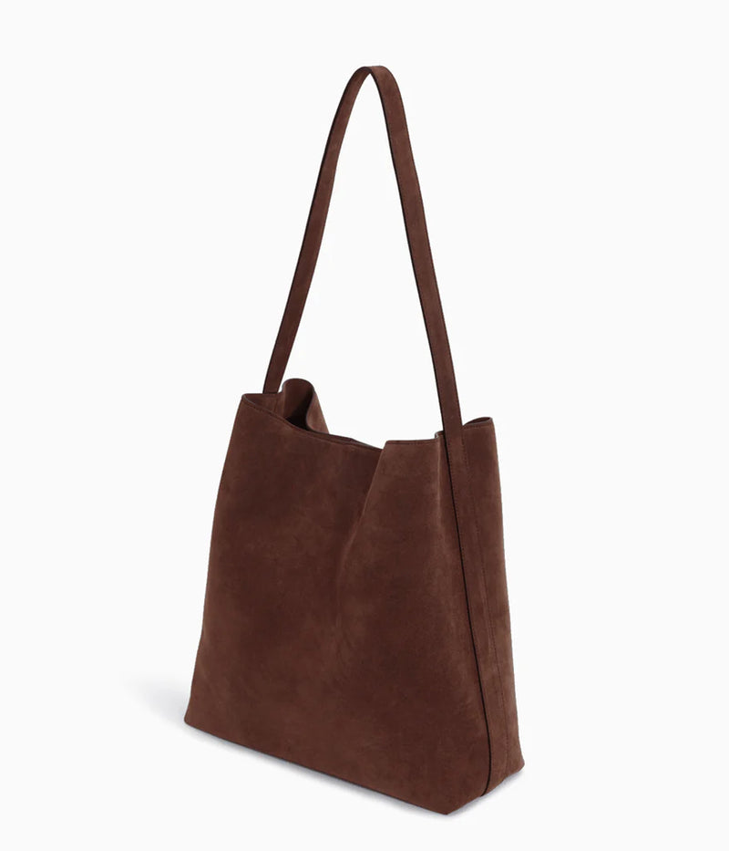 Cocoa Suede Sac Supple Bag