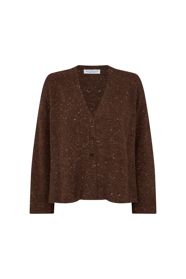 Cocoa Tweed Cardigan