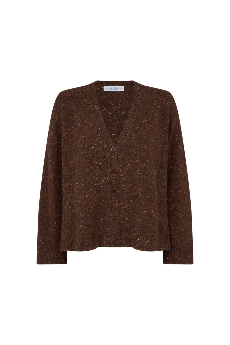 Cocoa Tweed Cardigan